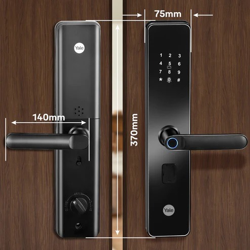 Bản vẽ kích thước khóa đa năng YALE YDME100xT