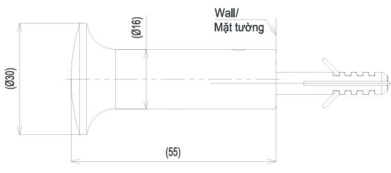 Bản vẽ móc áo YRH411V