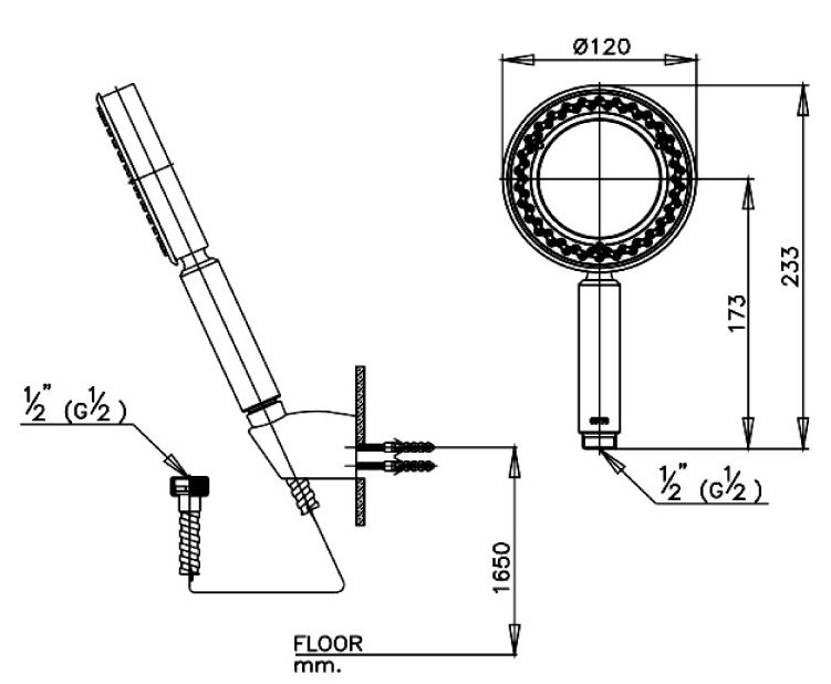 Bản vẽ kích thước bát sen cầm tay cotto z72 hm