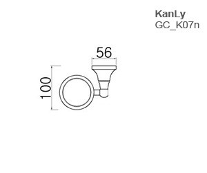 Bản vẽ kỹ thuật giá đựng xà bông Kanly GCK04