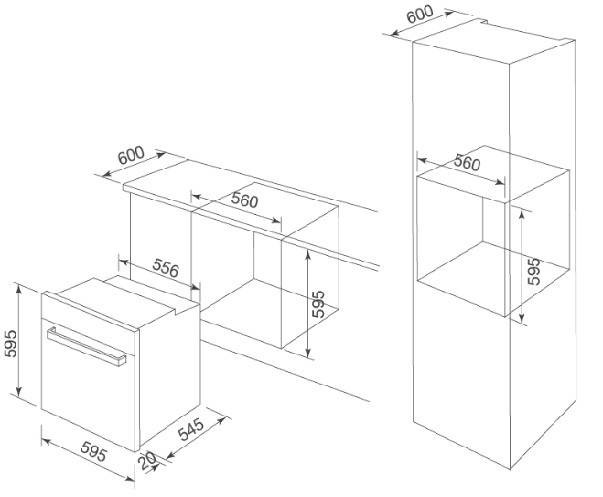 Bản vẽ kỹ thuật lò nướng Malloca MOV655EGT