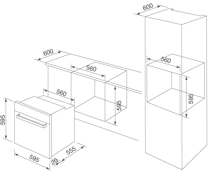 Bản vẽ kỹ thuật lò nướng điện Malloca MOV 659 MCB