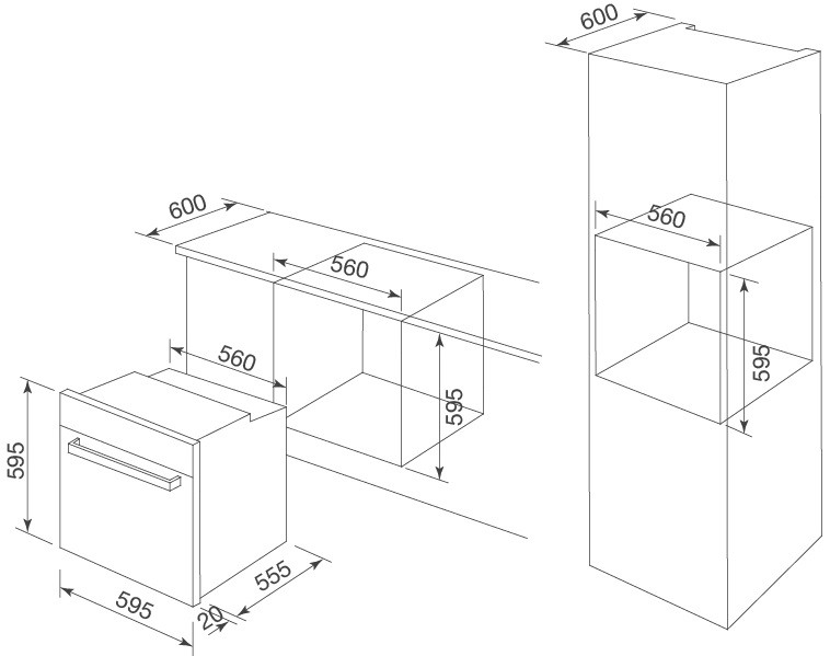 Bản vẽ kỹ thuật MSO-A75TFT lò nướng Malloca