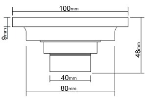 Bản vẽ kỹ thuật phễu thoát sàn Kanly GCP01B