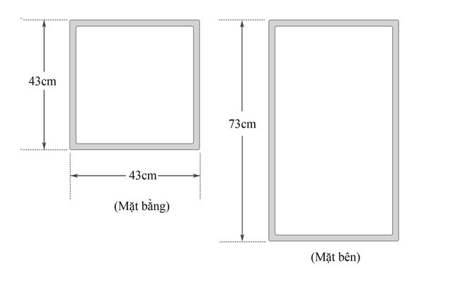 Bản vẽ khung sắt đặt chậu rửa mặt lavabo Kanly FP11