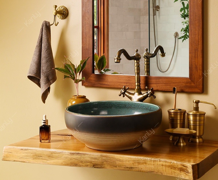 Hình ảnh thực tế lavabo Kanly SU123