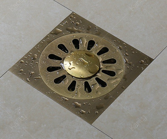 Hình ảnh thực tế phễu thoát sàn Kanly GCP 13