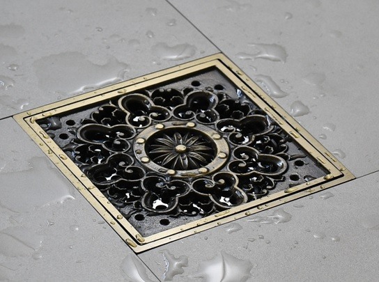 Hình ảnh thực tế phễu thoát sàn Kanly GCP 04