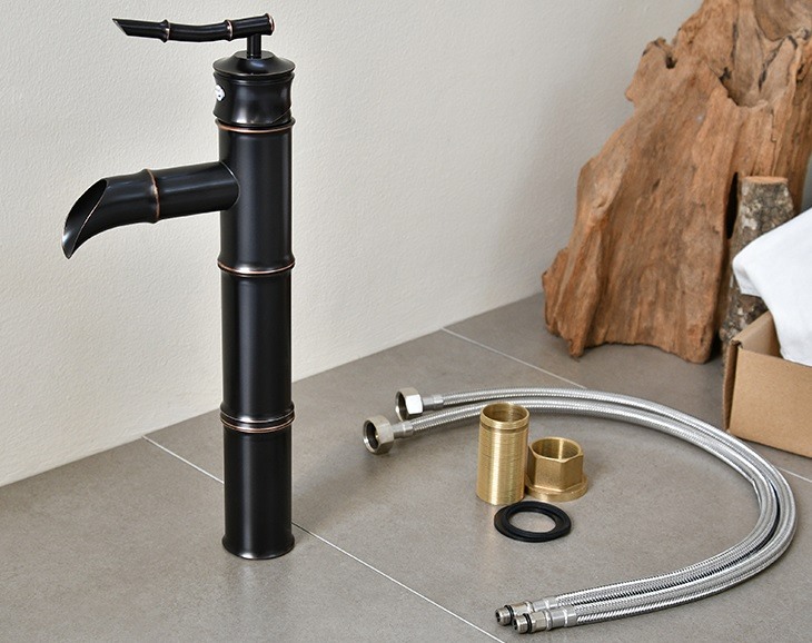 Hình ảnh thực tế vòi chậu rửa Kanly đồng thau GCA 02B