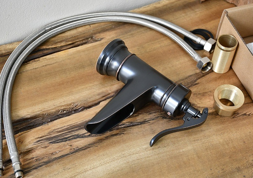 Hình ảnh thực tế vòi chậu rửa Kanly đồng thau GCV 04B