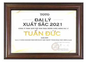 GIẢI NHÌ ĐẠI LÝ CÓ DOANH SỐ SEN VÒI CAO NHẤT KHU VỰC MIỀN NAM 2021