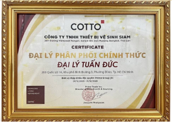 Chứng nhận đại lý COTTO 2025