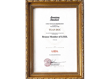 Chứng nhận đại lý AMERICAN STANDARD