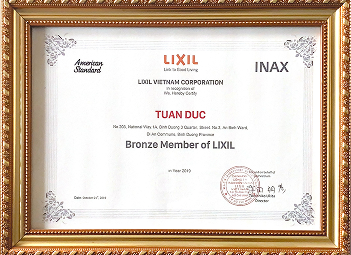 Chứng nhận đại lý INAX - AMERICAN STANDARD 