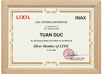 Chứng nhận Silver Member of LIXIL 2026