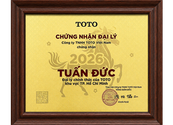 Chứng nhận đại lý chính thức TOTO 2026