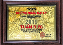 Chứng nhận đại lý TOTO 2019