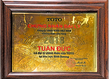 Chứng nhận đại lý TOTO 2018