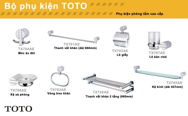 kinh nghiệm chọn mua phụ kiện toto