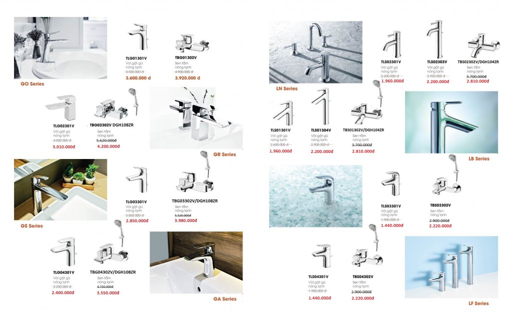 khuyến mãi giảm giá thiết bị vệ sinh TOTO 2017