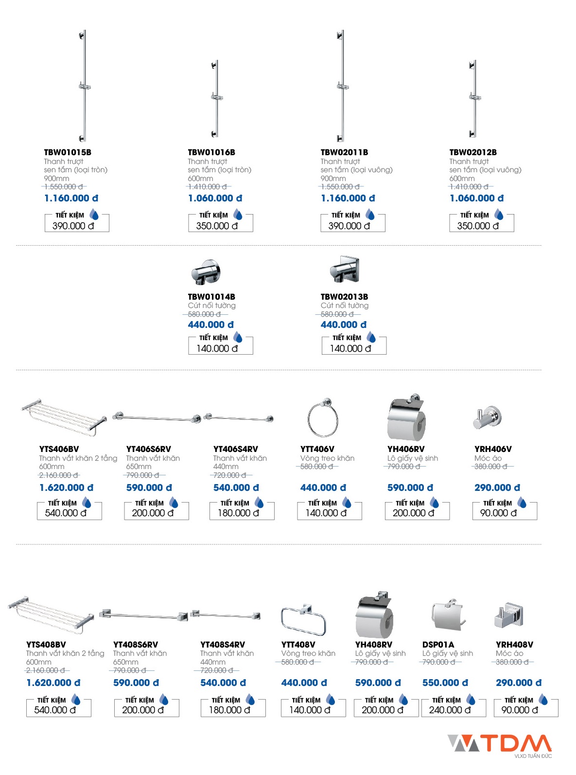 khuyến mãi phụ kiện phòng tắm toto hè 2018