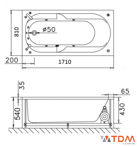 hướng dẫn lắp đặt bồn tắm