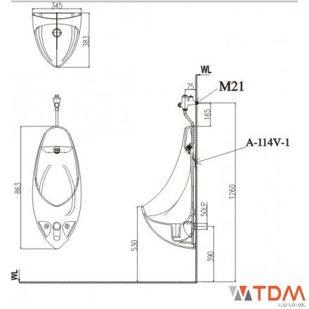 Hướng dẫn lắp đặt bồn tiểu nam