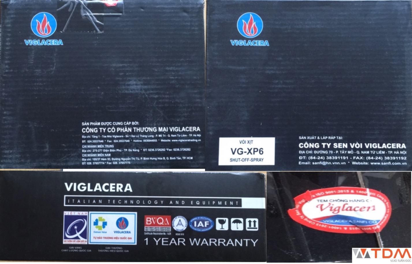 hộp sen vòi viglacera thật