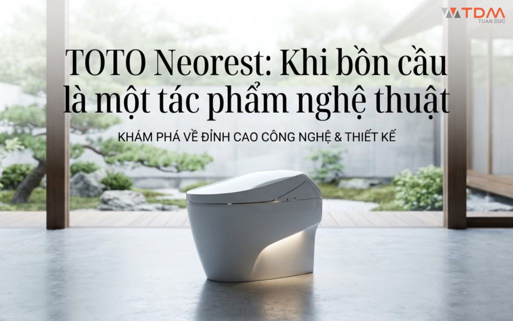 Bồn cầu Neorest TOTO: Khi bồn cầu là tác phẩm nghệ thuật