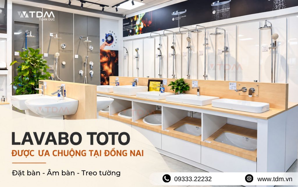 Lavabo TOTO được khách hàng tại Biên Hòa - Đồng Nai ưa chuộng