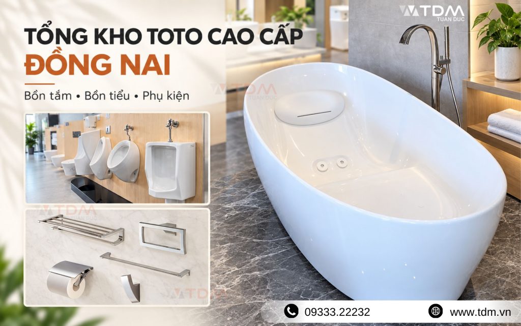 Bồn tắm - Bồn tiểu - Phụ kiện TOTO cao cấp tại TDM Tuấn Đức Đồng Nai