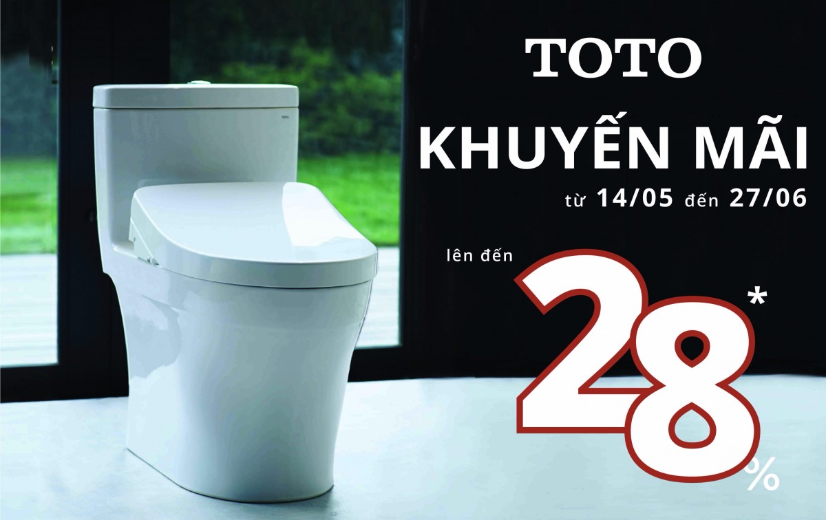 Khuyến mãi thiết bị vệ sinh TOTO mùa Hè 2019 giảm giá đến 30%