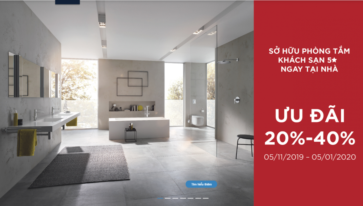 [KM] Khuyến mãi thiết bị vệ sinh Grohe cuối năm 2019 – giảm lên đến 40%