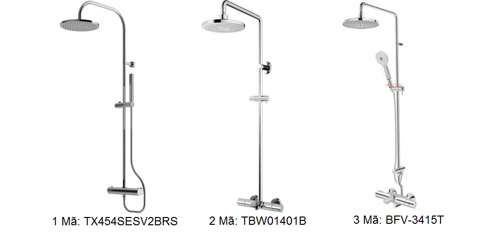 Những mẫu vòi sen tắm nhiệt độ – sen cây nhiệt độ INAX TOTO bán chạy nhất