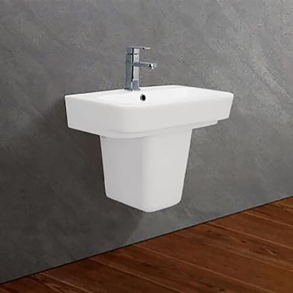 Bộ Chậu Rửa Lavabo Và Chân Ngắn Treo Tường Viglacera CD50