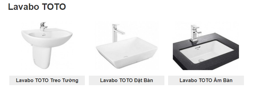 giá lavabo TOTO