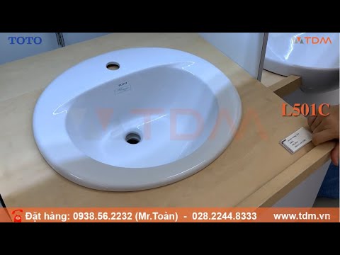 Chậu Rửa Lavabo TOTO L501C Dương Vành