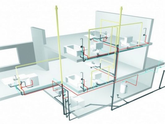 Sơ đồ đường nước nhà vệ sinh 3 tầng