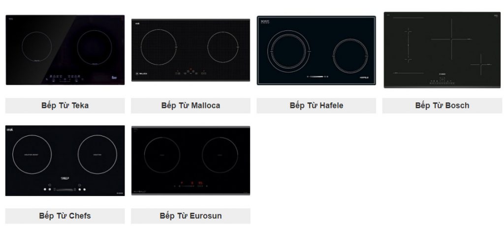 Các hãng bếp từ uy tín chất lượng