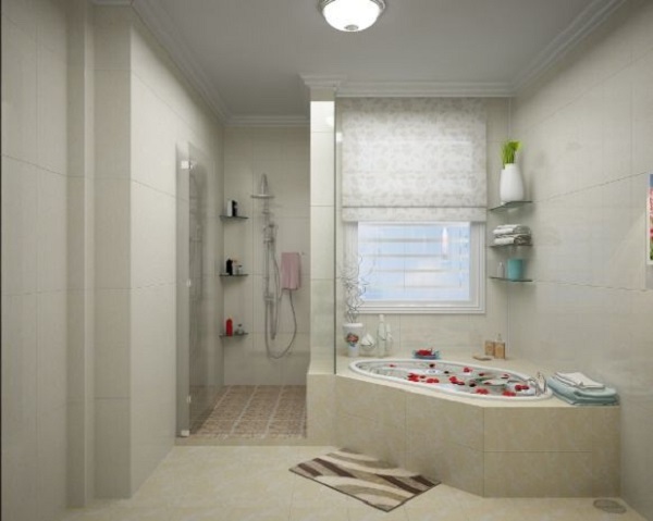 Mẫu nhà tắm hiện đại với thiết kế đơn giản