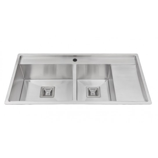 giá chậu rửa chén inox 2 ngăn 