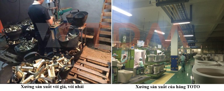 So sánh nơi sản xuất sen vòi Trung Quốc