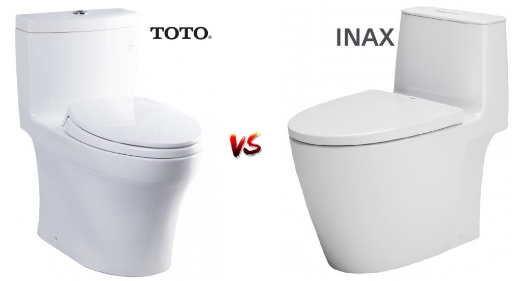 So sánh bồn cầu Inax và bồn cầu Toto