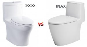 So sánh bồn cầu INAX và TOTO