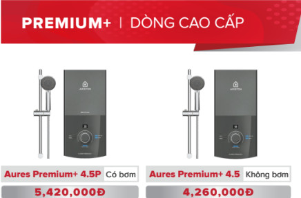 Bình nóng lạnh Ariston dòng cao cấp PREMIUM+