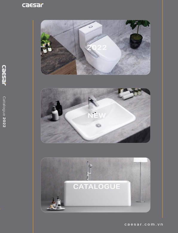 Catalog thiết bị vệ sinh TOTO, INAX, Caesar, American 2022 mới nhất