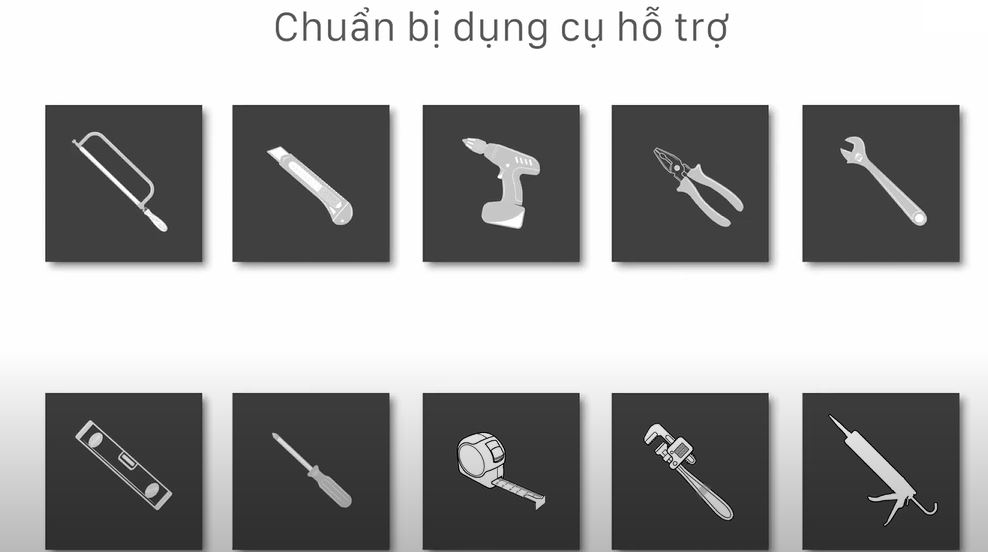 Chuẩn bị các dụng cụ