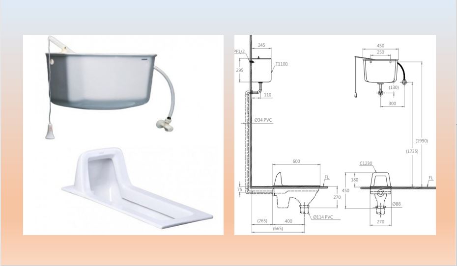 bản vẽ bồn cầu ngồi xổm 