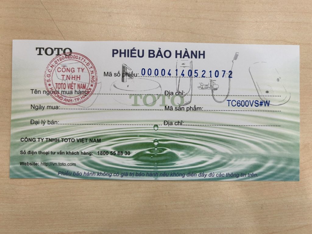 Liên hệ bảo hành TOTO