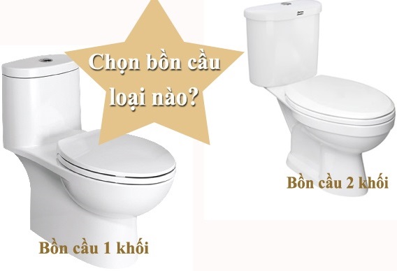 Nên mua bồn cầu 2 khối hay 1 khối